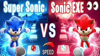 Super Sonic VS Sonic EXE -Tiles Hop Edm RUSH!