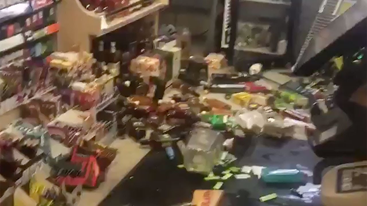earthquake today bay area Liquor store trashed after Ridgecrest earthquake