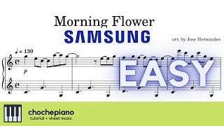 MORNING FLOWER Samsung Ringtone | Piano Tutorial + Sheet Music Resimi