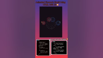 Diwali Firecracker Animation | CSS | CSS Festival Animation #shorts