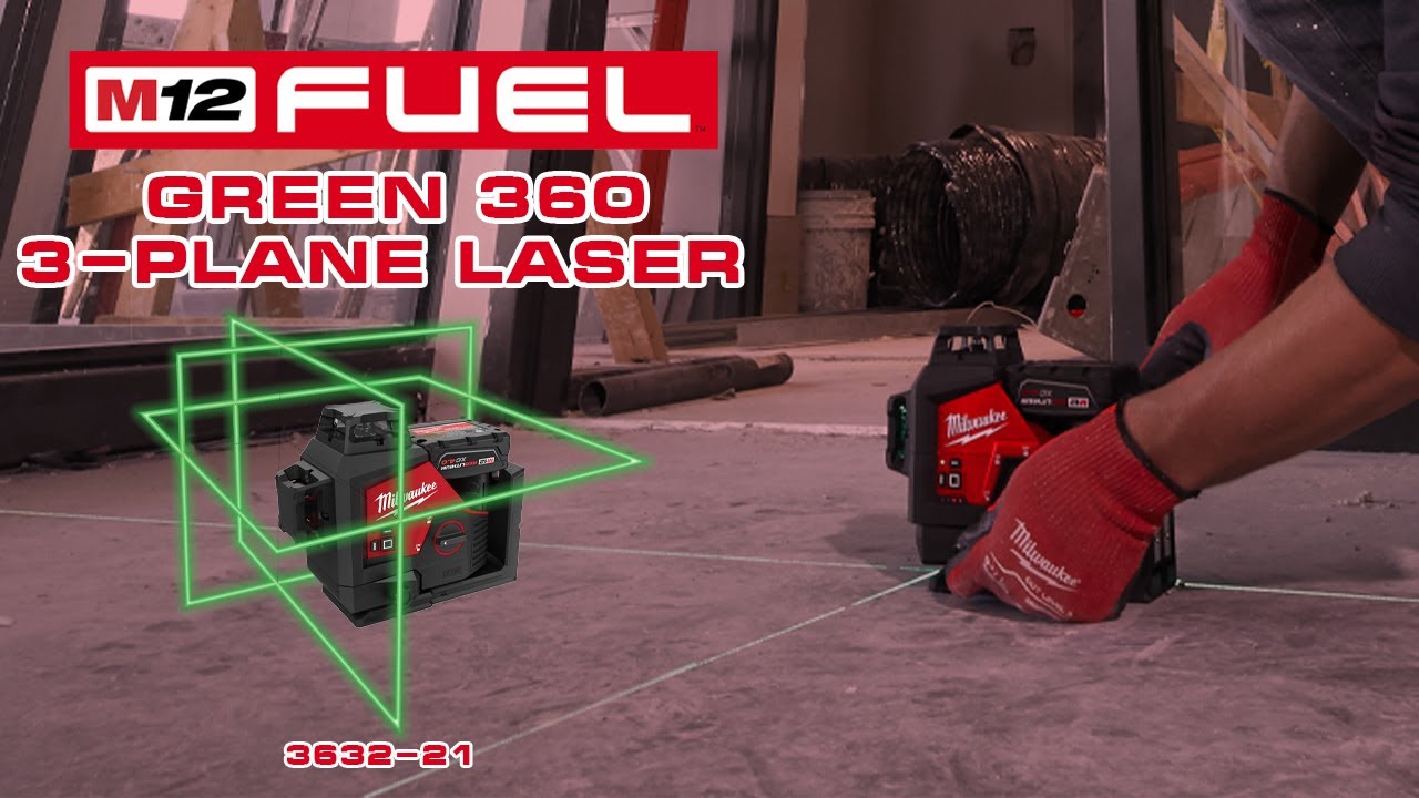 Laser vert à 3 plans de 360° M12MC