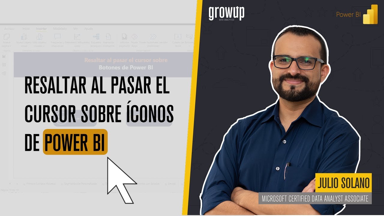 Resaltar al pasar el cursor sobre Botones de Power BI - YouTube