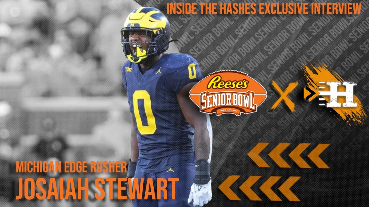 Exclusive: Michigan Edge Josaiah Stewart on 25' Senior Bowl Interview || Inside The Hashes Interview #seniorbowl