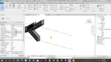 CÁCH VẼ CẦU THANG 3 VẾ TRONG REVIT