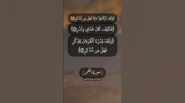 سورة القمر الآية ١٥ الى ٢٢ بصوت الشيخ محمد صديق المنشاوي