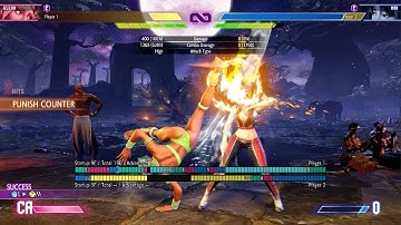 Street Fighter 6 Elena SAFE jump setup Bait dp with Double Dp Combo