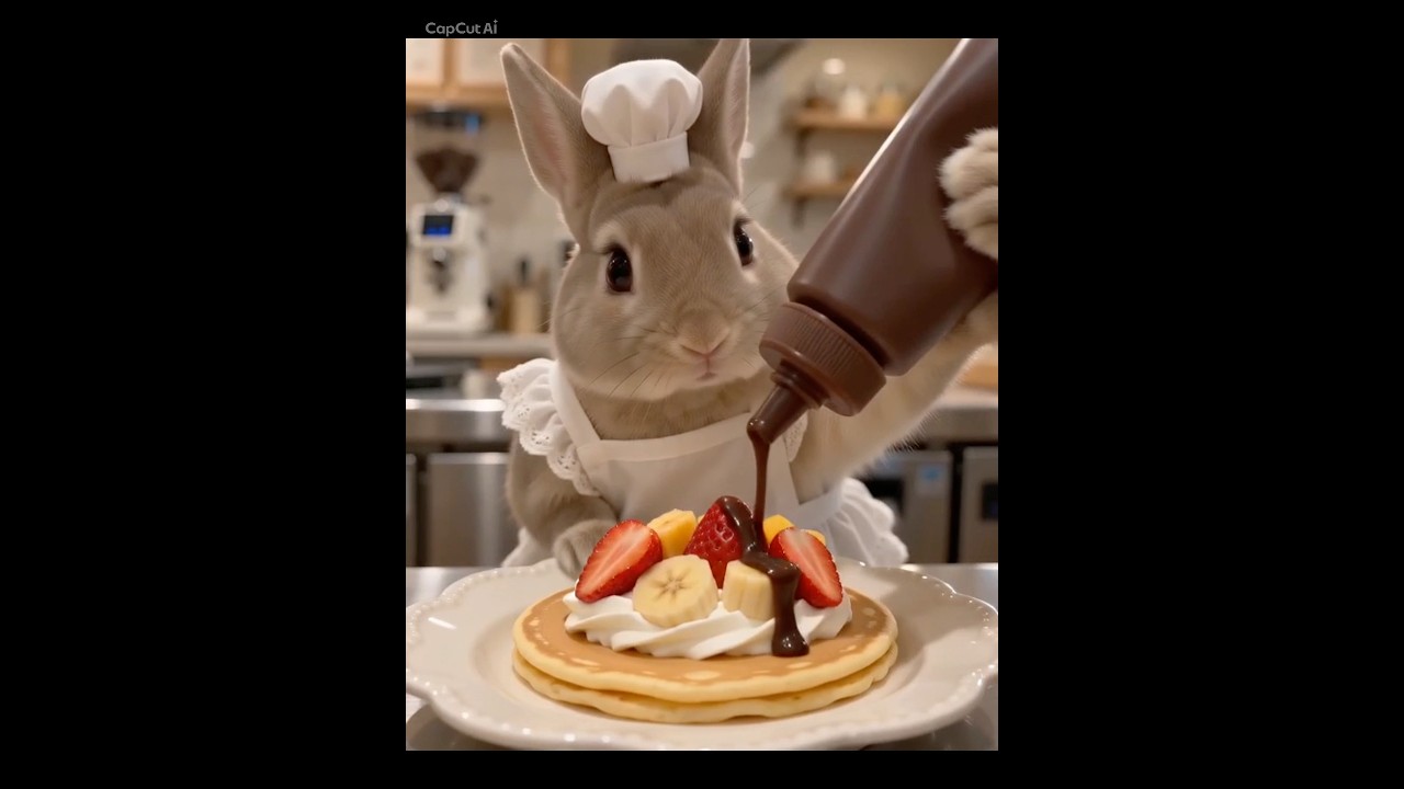 クレープ美味しそう😁✨ #うさぎ #rabbit - YouTube
