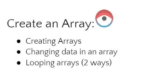 6. Arrays Indexes and Updating