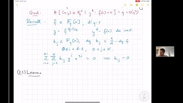 Valentin Blomer: The polynomial method for point counting and exponential sums, Lecture 2