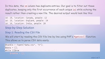 How to Remove Duplicate Rows in a CSV File Using PHP