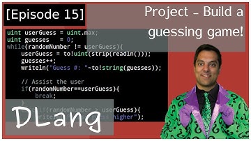 [Dlang Episode 15] D Language - Guessing Game Project (random numbers, std.conv, and readln)
