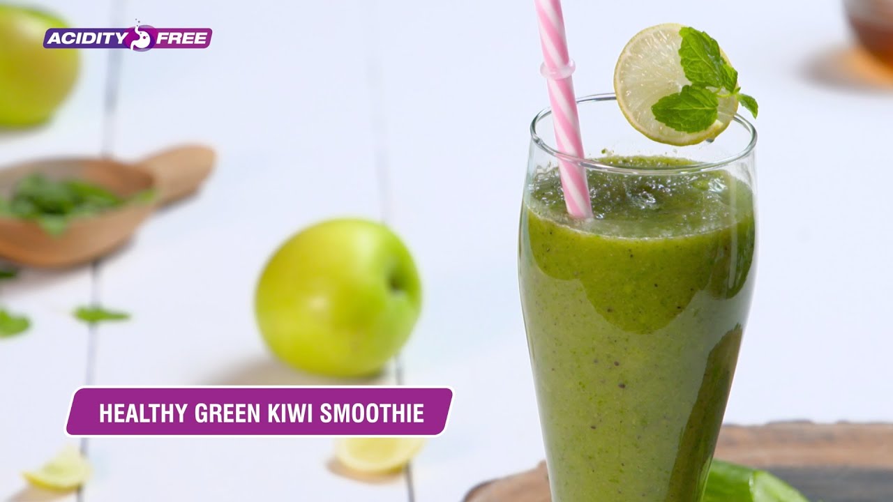 Green Kiwi Smoothie | Healthy Greens Smoothie Recipe | Detox Smoothie Recipe | Acidity Free Recipes | India Food Network