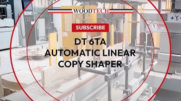 WOODTECH - MODEL - DT 6TA - AUTOMATIC LINEAR COPY SHAPER #woodworking #factory #factoryshorts