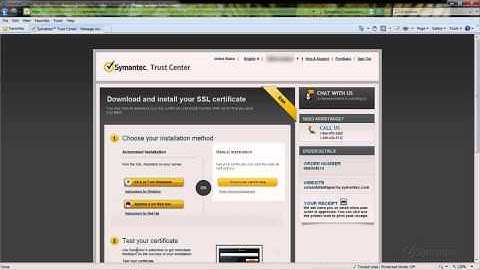 Support Tutorials:  Downloading an SSL Certificate in the Symantec Trust Center