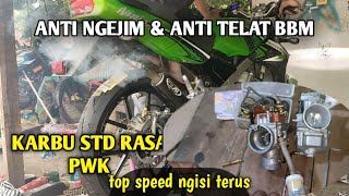 RAHASIA SETTING KARBU NINJA serasa PWK , tidak kering tidak basah,nyaman touring&harian,speeding