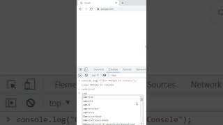 Console.clear(): The Ultimate JavaScript Tip Revealed! | #viral #shortsvideo