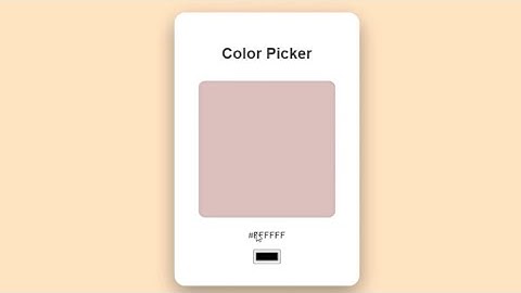 color picker in html css and javascript | web development #coding #python #programming