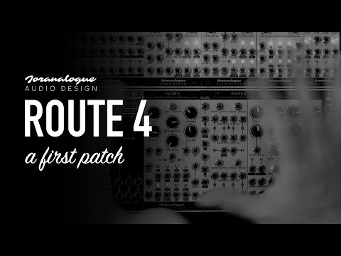 Joranalogue Audio Design / ROUTE 4 first patch / BIAS 2 / PIVOT 2 / DELAY 1