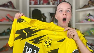 FIRST TO UNBOX THIS JERSEY! | Borussia Dortmund 20/21 Jersey unboxing + try on