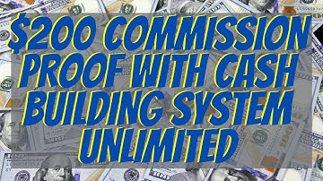 $200 Commission Proof With Cash Building System Unlimited| Work From Home| Make Money Online