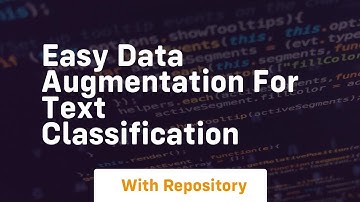 easy data augmentation for text classification