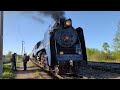 Паровозы в Тёсово-Нетыльском 21.05.2022 | Steam locos with retro train in Tësovo #4k