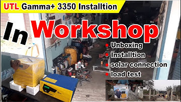 utl gamma plus 3350 3kva 24v | step by step complete installation | in Bike work shop | best 3kva in