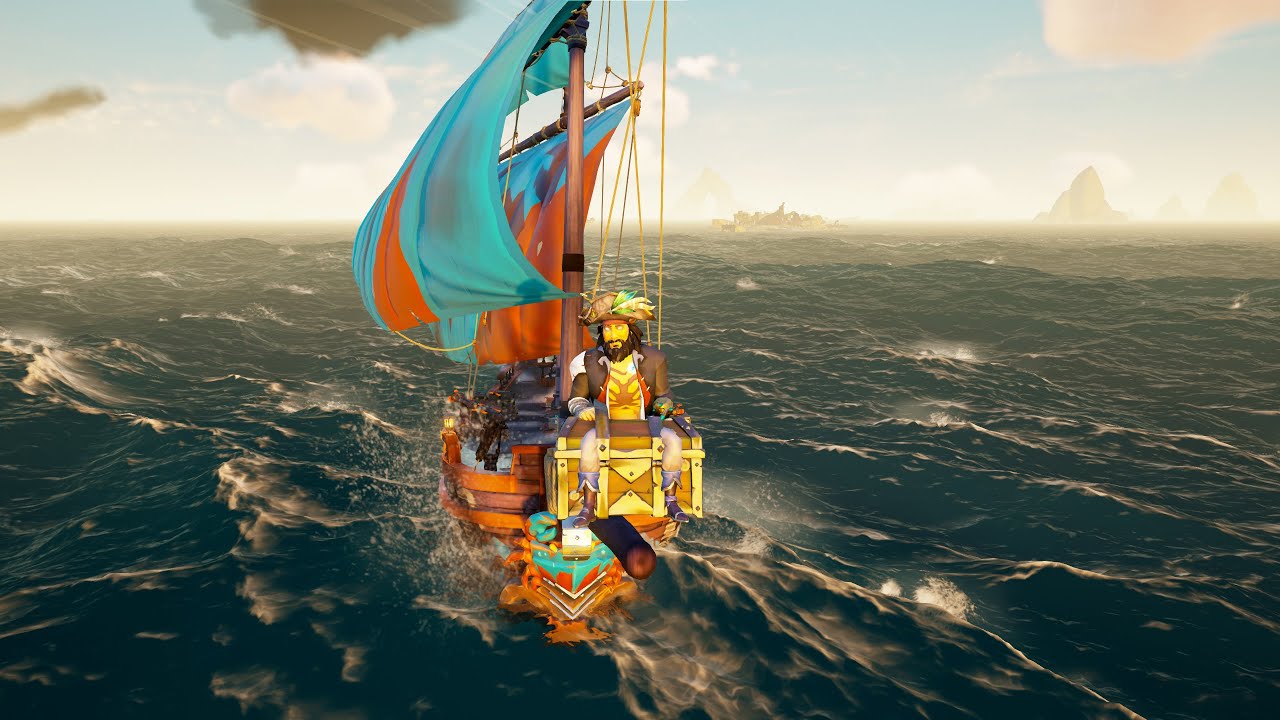 Sailing the Seas the Chicken Crew Sea of Thieves No Commentary