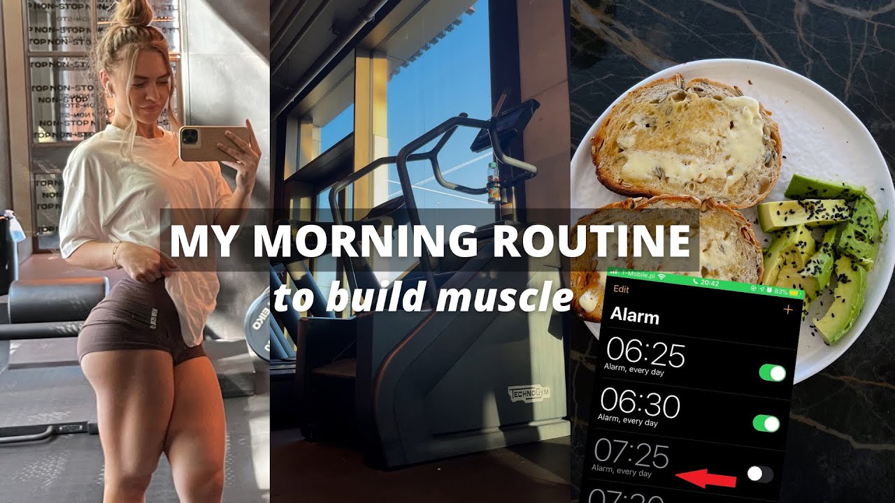 MY MORNING WORKOUT ROUTINE TO BUILD MUSCLE (GLUTES & LEGS)
