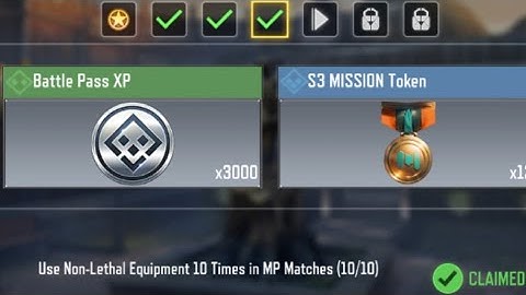 Call of Duty Mobile Use Non-Lethal Equipment 10 Times in MP Matches Task Complete