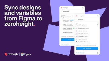 Sync design and variables from Figma to zeroheight | Meet the new zeroheight plugin for Figma