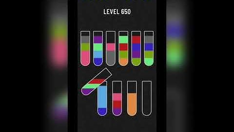 Water sort puzzle level 650
