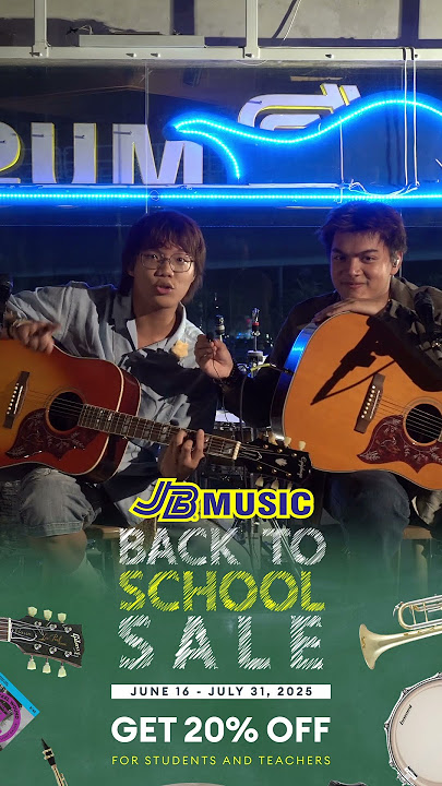 JB Music Back to School Sale with Jao and Arron! #jbmusic #backtoschoolsale #jao #arron