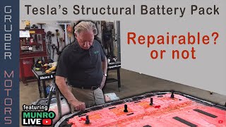 is tesla's structural battery repairable?