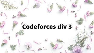 Codeforces Round #760 (Div. 3) solution