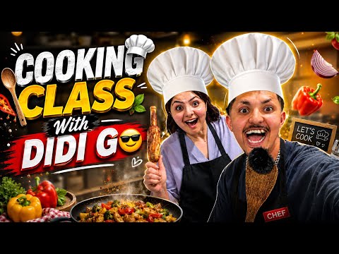 COOKING CLASS WITH DIDI G 🤪|| KADAI PANEER RECIPE 🤤|| ANGREZ TV || COOKING VLOG❤️