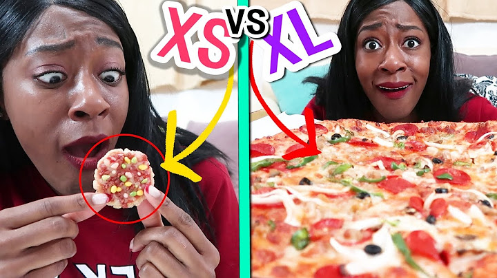 Tiny Pizza vs Large Pizza! 🍕