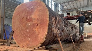 Operating Extra Large Saws | Beautiful Sawing Planks, Extremely Fast Saws, Woodworking Factory Raw