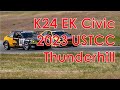 K24A2 powered EK Civic. Thunderhill Raceway. USTCC Round 2 2023