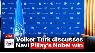 🔴 LIVE | UN Rights Chief Volker Turk on Navi Pillay's Nobel Win