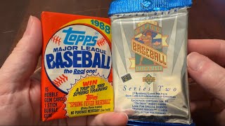 JETER ROOKIE HUNT! 1993 Upper Deck & 1988 Topps #openingpacks #baseballcards #junkwax 