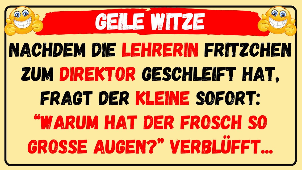 🤣 BESTER WITZ DES TAGES! - Warum hat der Frosch so große Augen?...⎪Täglich Witzige Videos