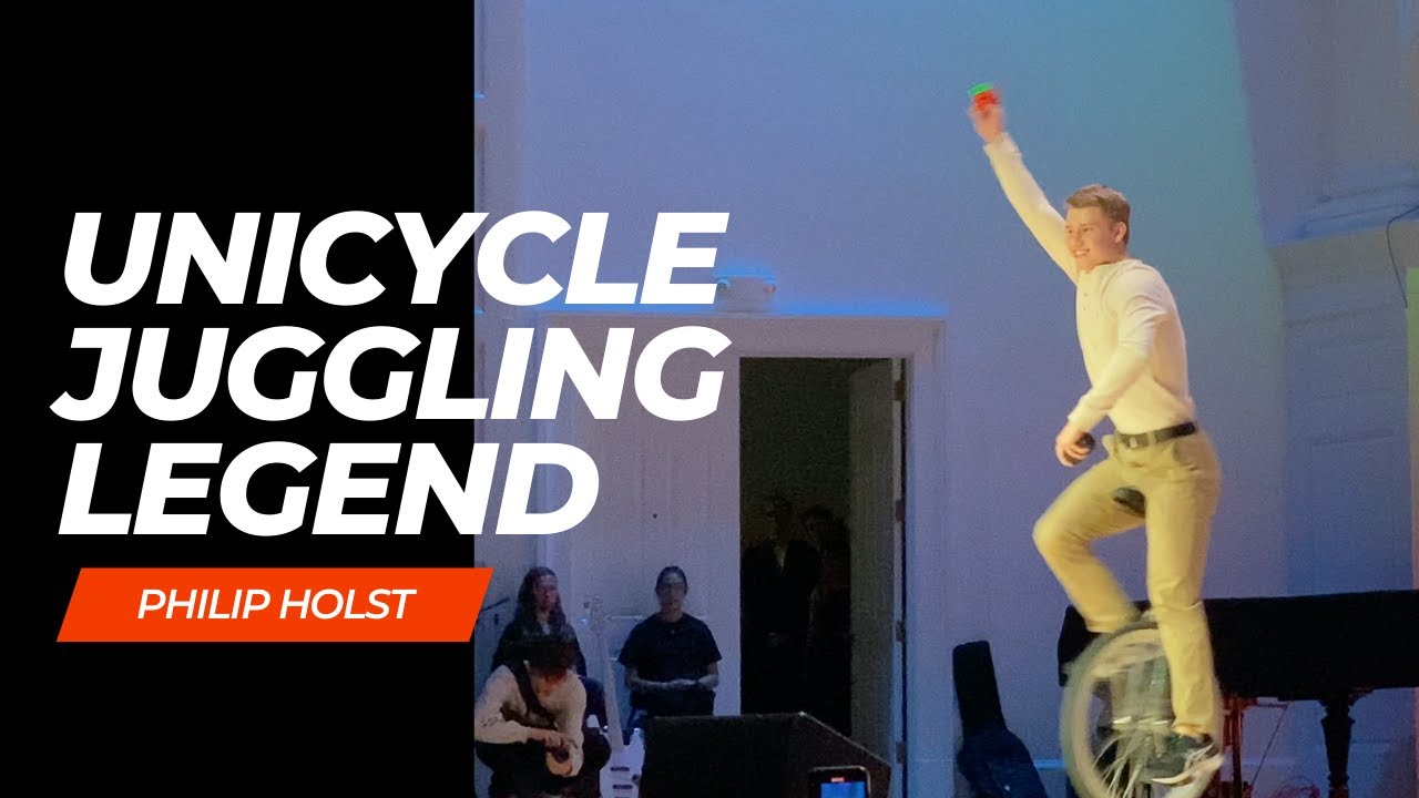 UNICYCLE JUGGLING LEGEND PHILIP HOLST "More Throwing Up" YouTube