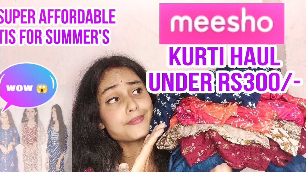 OMG 😳 Under 300/ Trendy Meesho Kurti Set Haul Summers Special Kurti