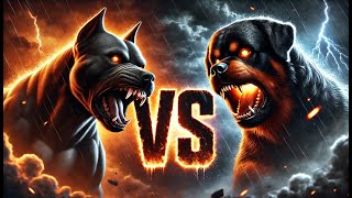 Pitbull vs. Rottweiler: The Ultimate Power Clash! 🔥🐕