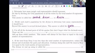 Apportionment 1 Video 5