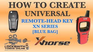 How To Create Universal Blue Remote-Head Key - XN Series [Wireless Remote]
