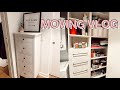 moving vlog #2: new furniture, getting organized & grocery haul | maddie cidlik