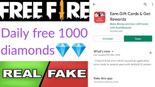 Earn Gift Cards & Get Rewards app real or fake | free diamonds | Garena free fire | Tech Lover DK screenshot 5