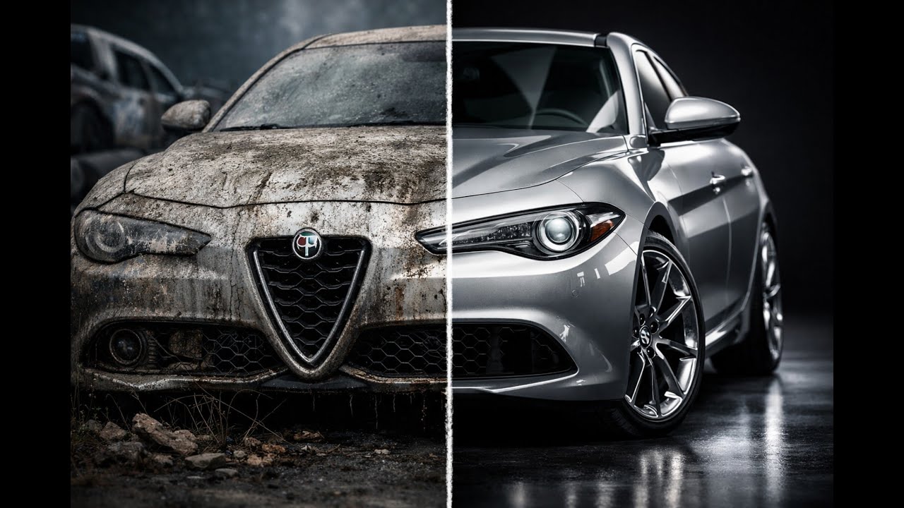From Abandoned to Art – Full ASMR Restoration of a Silver Alfa Romeo